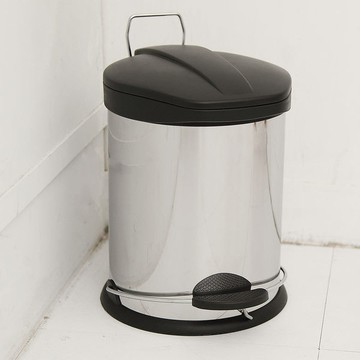 h&r安室家不鏽鋼腳踏垃圾桶-5l(台灣製造)-pb03c