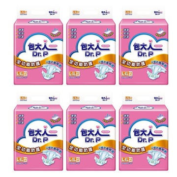 包大人 成人全功能紙尿褲 S18片/M16片/L-X13片/XXL11片*6包 (箱購)【德芳保健藥妝】