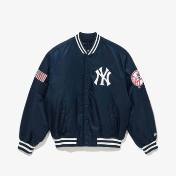 NEW ERA 男女 韓版外套 AP MLB Athntc Stadium JK53 紐約洋基 海軍藍 NE14742064