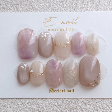 指甲紫磁鐵流行可愛時尚妝