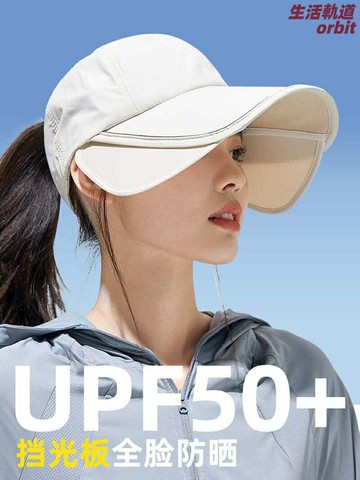 【全臉防曬 可伸縮】高爾夫遮陽帽 空頂帽 太陽帽 防曬帽 運動帽 寬簷遮臉 速乾透氣 防紫外線 男女通用 戶外運動必備