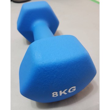 【台灣現貨】六角防滑磨砂啞鈴8kg 雕塑體態 女性啞鈴 瘦手臂小啞鈴 減肥專用 完美體態 復健