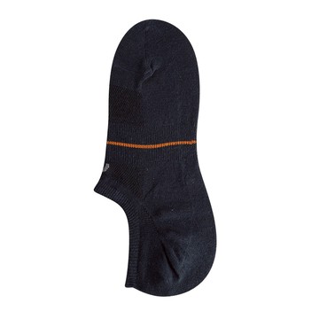 涼感優纖純棉足弓加強隱形襪 - L條靛青