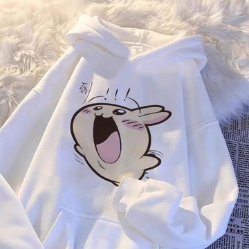 烏薩奇男女童連帽衛衣春秋新款小八吉伊中大童寬松加絨冬季上衣服