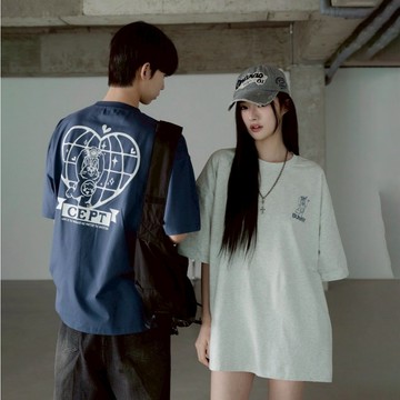『GOAT』SORONA  韓國 3色 愛心 印花短T  短袖 情侶