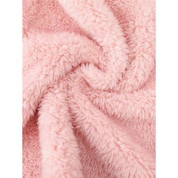 珊瑚絨睡褲女冬季加厚加絨長毛絨男長褲睡衣束腳褲粉色法蘭絨褲子