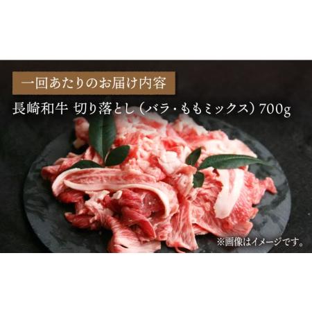 ふるさと納税 長崎和牛 バラ・もも 切り落とし 計8.4kg (約700g×12回) 肉 お肉 牛肉 赤身 和牛 切り落とし バラ もも 東.. 長崎県東彼杵町