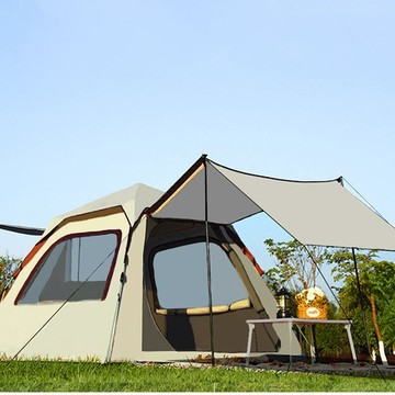 快速出貨 可開發票 帳篷戶外便捷式折疊公園野餐墊野營全自動加厚防雨野外裝備全套