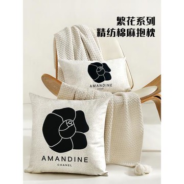 藝喜緣 棉麻ins風抱枕沙發客廳輕奢高級感 抱枕套不含芯飄窗靠墊