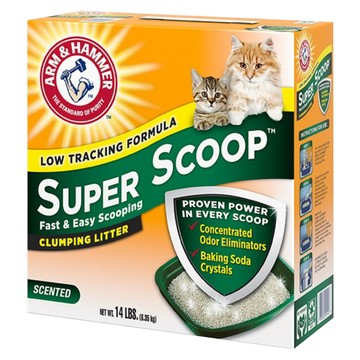ARM&HAMMER 超凝結貓砂 低粉塵 添加小蘇打  清香味  6.35kg  1盒