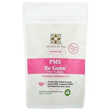 Secrets of Tea, PMS Be Gone™ 茶，果味，無咖啡萃取，20 個未漂白茶包，1.47 盎司（41 克）