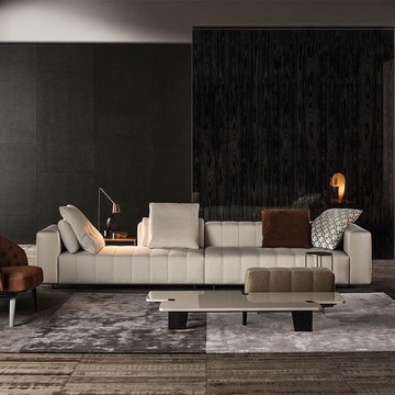 免運 科技布鋼琴沙發客廳現代簡約輕奢大戶型三四人位北歐組合乳膠布藝