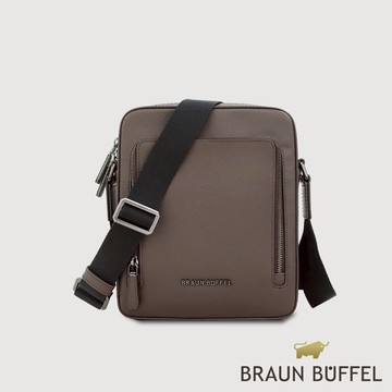 【BRAUN BUFFEL】維克多-D2 直式斜背包-培土棕(德國小金牛台灣總代理)/BF512-17-POS
