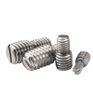 快速出貨 一站採購304不銹鋼開槽大小頭轉換螺絲變徑異徑過渡螺桿M3M4M5M6M8M10-M12