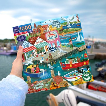 eeBoo 1000片拼圖 - New England Wharf 新英格蘭碼頭