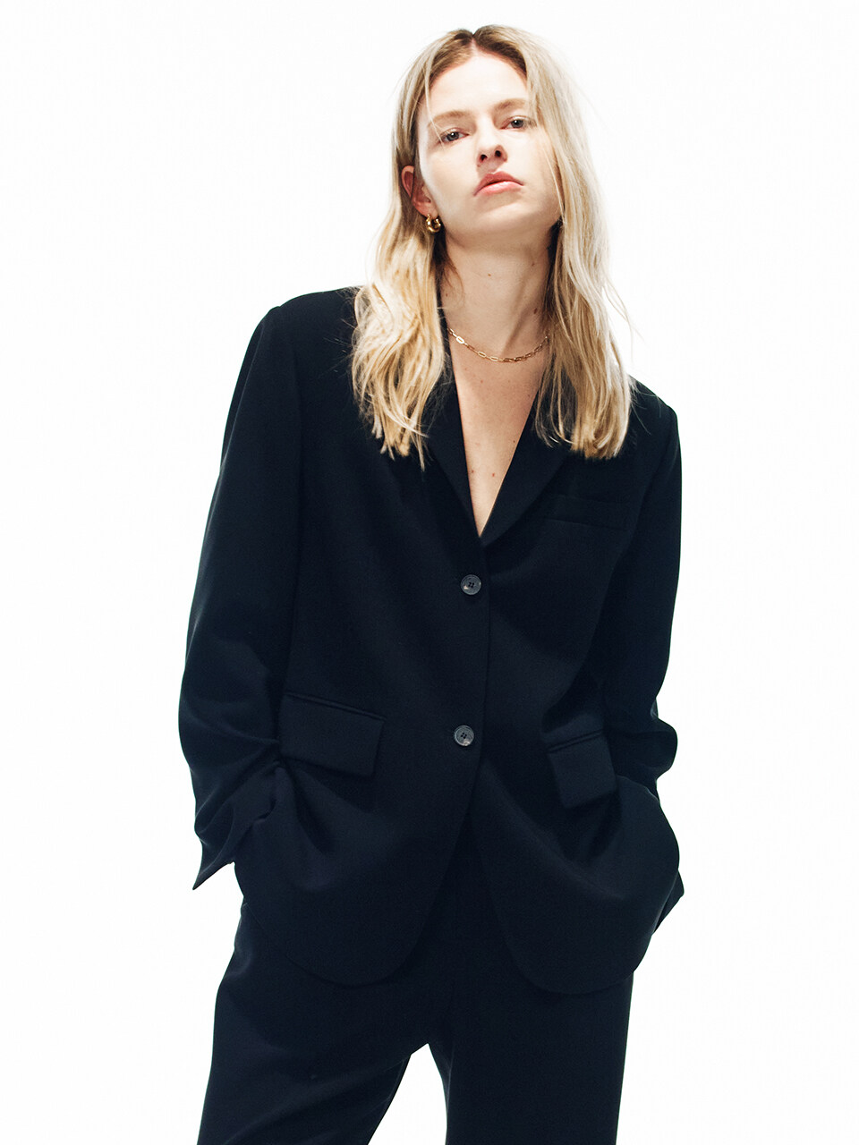 FRONTROW [Drama Signature] Oversized Tailored Blazer_2color