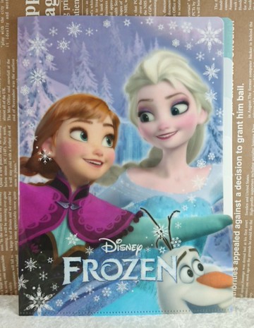 【震撼精品百貨】冰雪奇緣_Frozen~資料夾_綠色