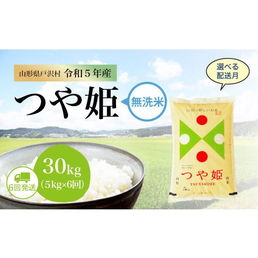 令和5年産 特別栽培米 つや姫  定期便 30?（5kg×1カ月間隔で6回お届け） ＜配送時期指定可＞ 山形県 戸沢村