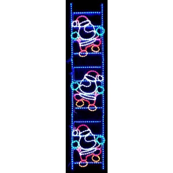LEDチューブライトはしごサンタ210cm WG-1353 イルミネーション・電飾 サンタクロース 装置 デコレーション イベント パーティー  クリスマス 通販 LINEポイント最大0.5%GET LINEショッピング
