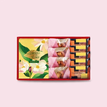 【糖村】絹絨花賞 R605 (法式牛軋糖210g+夏威夷豆豆塔4入+原味薄捲餅5入)