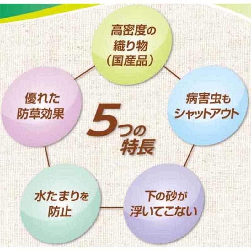 防草シート 緑化ニードルマルチ 200cm×50m 茶 広葉雑草用 防草 雑草 小泉製麻 K麻 個人宅配送不可 代引不可