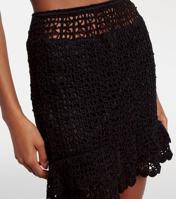 Anna Kosturova Brigette crochet cotton miniskirt