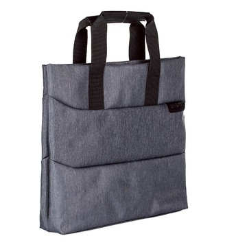 晨光手提文件袋A4拉鏈袋 棉帆布文件包男公文包女職業手提袋帆布 手拎商務資料冊韓版會議袋ABB93184