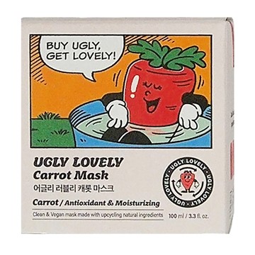 UglyLovely 紅蘿蔔煥膚修護面膜 沖洗式  1盒  1盒