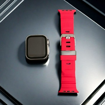 適用蘋果S10手錶 iwatch10防水加寬硅膠錶帶 新款創意Ultra運動腕