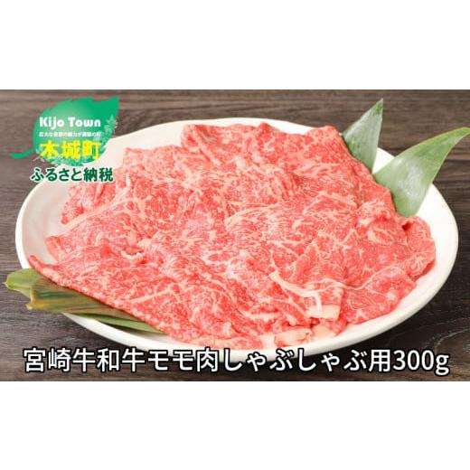 ふるさと納税 宮崎県 木城町 ＜宮崎牛和牛モモ肉しゃぶしゃぶ用300g＞ K01_0001_1