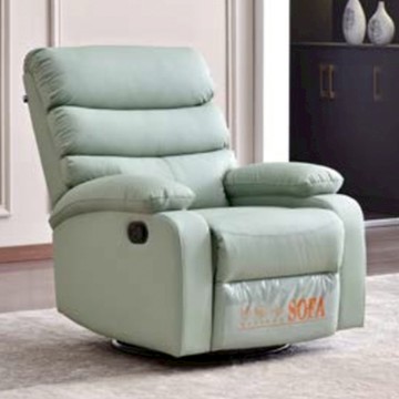 【obis】HUGH貓抓皮電動旋轉搖椅(單人沙發 電動沙發)淺綠