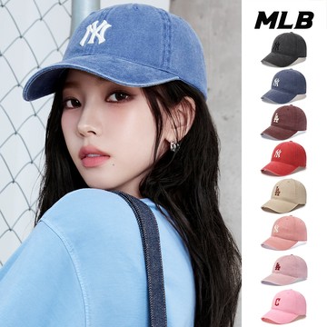 MLB 復古水洗 可調式軟頂棒球帽 紅襪/洋基/道奇隊 (3ACPVV14N-九款任選)【官方旗艦店】