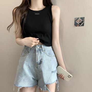 辣妹黑色運動吊帶背心女內搭秋季大碼露臍顯瘦外穿無袖打底短上衣