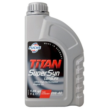 【車百購】 Fuchs TITAN Supersyn LONGLIFE 0W40 全合成機油 長效型 賽車級 渦輪引擎