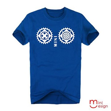 Minidesign-萬花筒顏目圖騰潮流設計短T 五色