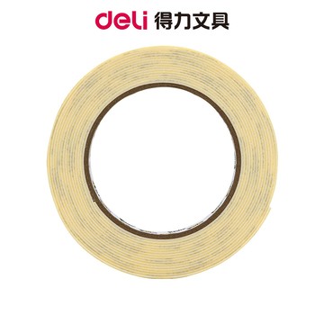 【Deli得力】大管芯泡棉膠帶/EA367/18mmx4.5M｜透明膠帶 文具膠帶 辦公文具 黏貼 文具