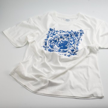 T-shirt 青花 (白)