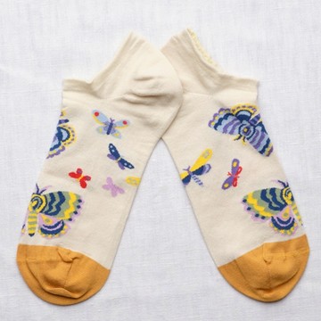 法國 Bonne Maison 蝴蝶 純棉踝襪