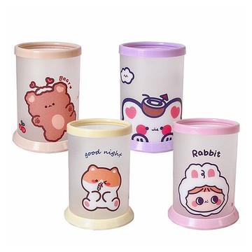 圓型摺疊收納筆筒(1入) 款式可選