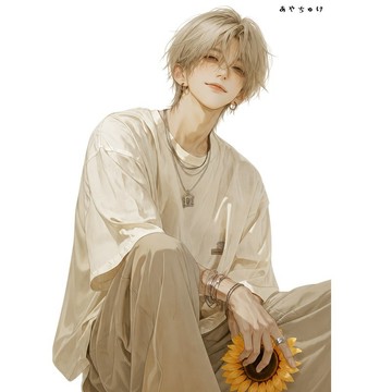 【8 月新品】07-137-0229 人物貼紙 簡約夏日男子