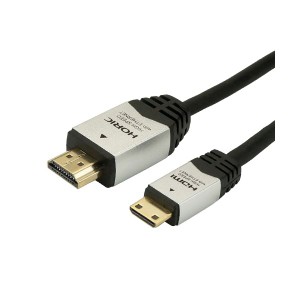 （まとめ）HORIC HDMI MINIケーブル 3m シルバー HDM30-016MNS