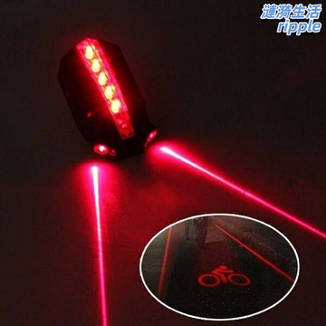 【激光投影】自行車尾燈 騎行尾燈 山地車尾燈 警示燈 安全燈 激光尾燈 鐳射投影Logo 平行線警示 高亮防水 夜騎必備