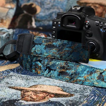 藍色珊瑚相機帶可斜挎相機背帶單反微單減壓舒適用尼康富士佳能