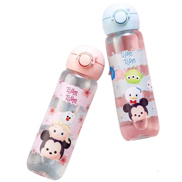 迪士尼 tsum tsum 俏皮直飲式大容量兒童便攜水壺(600ML)【優貝選】