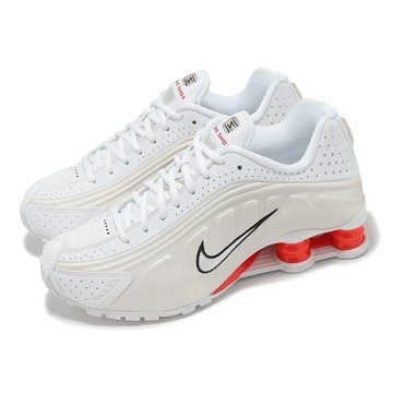 [ACS] Nike 休閒鞋 Shox R4 女鞋 白 紅 米白 緩震 復古 彈簧鞋 AR3565-103