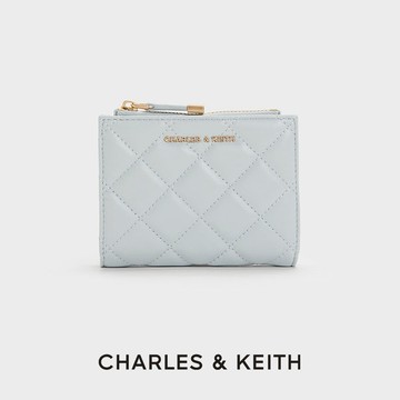 【CHARLES & KEITH】Alva絎縫拉鍊短夾｜秋冬新品｜閃耀派對季｜生日禮物｜快速出貨｜小CK