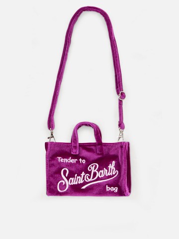 MC2 Saint Barth Fuchsia Velvet Phone Holder Micro Bag