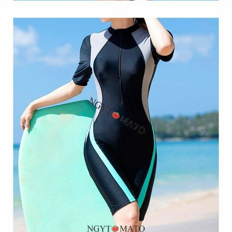 フィットネス水着 ワンピース 水着 黒 レディース
