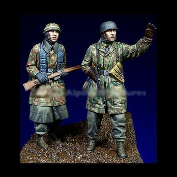 【台灣出貨】✨免運 白膜 1/35 二戰歐洲兵人2人 樹脂兵人 白模(原特) A-1948 模型製作
