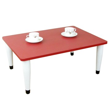 【頂堅】80x60公分-和室桌/矮腳桌/休閒桌(喜氣紅色)三款腳座可選錐形腳